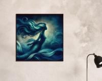 Mermaid Print - Framed or Unframed - Original Art - Print on Paper
