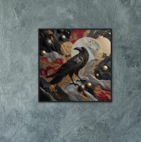 Raven, Original Art, Framed or Unframed Print on Paper
