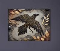 Raven Print - Framed or Unframed - Original Art - Print on Paper