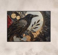 Raven Print - Framed or Unframed - Original Art - Print on Paper