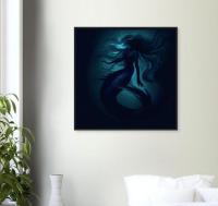 Mermaid Print - Framed or Unframed - Original Art - Print on Paper