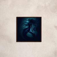 Mermaid Print - Framed or Unframed - Original Art - Print on Paper