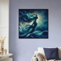 Mermaid Print - Framed or Unframed - Original Art - Print on Paper