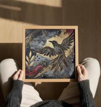 Raven Print - Framed or Unframed - Original Art - Print on Paper