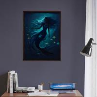 Mermaid Print - Framed or Unframed - Original Art - Print on Paper