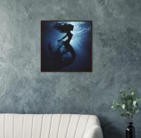 Mermaid Print - Framed or Unframed - Original Art - Print on Paper