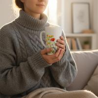 Latte 17oz Ceramic Mug - Coffee or Tea Cup, Extra Tall