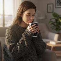 Latte 17oz Ceramic Mug - Coffee or Tea Cup, Extra Tall