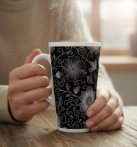 Latte 17oz Ceramic Mug - Coffee or Tea Cup, Extra Tall