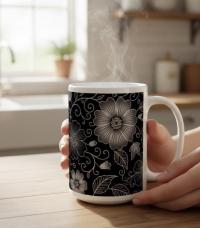 Floral Cups -  Large and Small Ceramic Mug