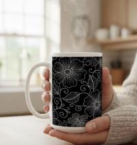 Floral Cups -  Large and Small Ceramic Mug