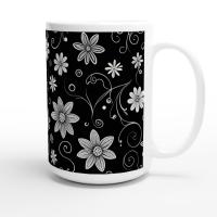 Floral Cups -  Large and Small Ceramic Mugs
