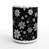 Floral Cups -  Large and Small Ceramic Mugs