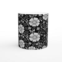 Floral Cups -  Large and Small Ceramic Mugs