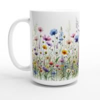 Floral Cups -  Large and Small Ceramic Mugs