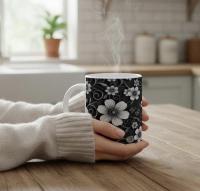 Floral Cups -  Large and Small Ceramic Mug