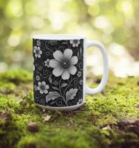Floral Cups -  Large and Small Ceramic Mug