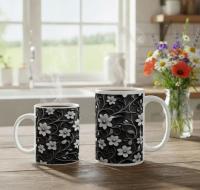 Floral Cups -  Large and Small Ceramic Mug