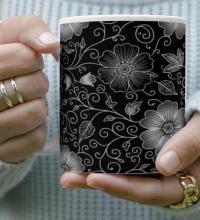 Floral Cups -  Large and Small Ceramic Mug