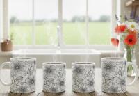 Floral Cups -  Large and Small Ceramic Mug