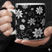 Floral Cups -  Large and Small Ceramic Mugs
