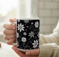 Floral Cups -  Large and Small Ceramic Mugs