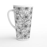 Latte 17oz Ceramic Mug - Coffee or Tea Cup, Extra Tall