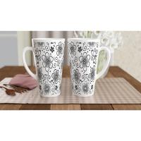 Latte 17oz Ceramic Mug - Coffee or Tea Cup, Extra Tall