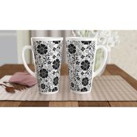 Latte 17oz Ceramic Mug - Coffee or Tea Cup, Extra Tall