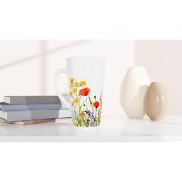 Latte 17oz Ceramic Mug - Coffee or Tea Cup, Extra Tall