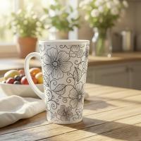 Latte 17oz Ceramic Mug - Coffee or Tea Cup, Extra Tall