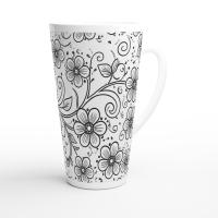 Latte 17oz Ceramic Mug - Coffee or Tea Cup, Extra Tall