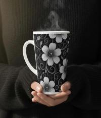 Latte 17oz Ceramic Mug - Coffee or Tea Cup, Extra Tall