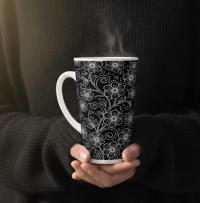 Latte 17oz Ceramic Mug - Coffee or Tea Cup, Extra Tall