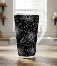 Latte 17oz Ceramic Mug - Coffee or Tea Cup, Extra Tall