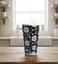 Latte 17oz Ceramic Mug - Coffee or Tea Cup, Extra Tall