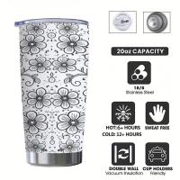 Travel Mug, Stainless Steel, 20 oz Insulated Cup