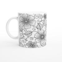 Floral Cups -  Large and Small Ceramic Mug