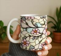 Floral Cups -  Large and Small Ceramic Mug