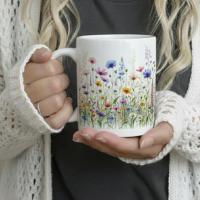 Floral Cups -  Large and Small Ceramic Mugs