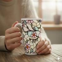 Latte 17oz Ceramic Mug - Coffee or Tea Cup, Extra Tall