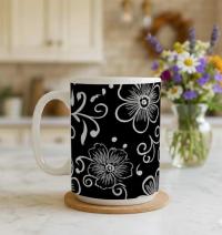 Floral Cups -  Large and Small Ceramic Mug