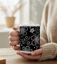 Floral Cups -  Large and Small Ceramic Mug