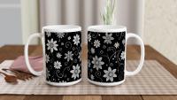 Floral Cups -  Large and Small Ceramic Mugs