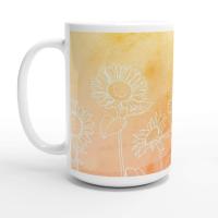 Floral Cups -  Large and Small Ceramic Mugs