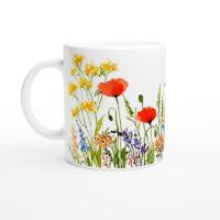 Floral Cups -  Large and Small Ceramic Mugs