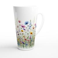 Latte 17oz Ceramic Mug - Coffee or Tea Cup, Extra Tall