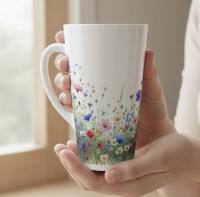 Latte 17oz Ceramic Mug - Coffee or Tea Cup, Extra Tall