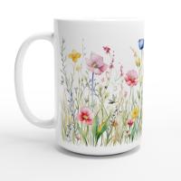 Floral Cups -  Large and Small Ceramic Mugs