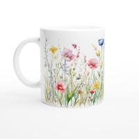 Floral Cups -  Large and Small Ceramic Mugs